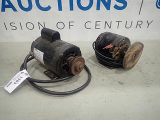 Century 3.0 HP Motor, 230/115V, 12/24A, 1 Ph, Part 8-159759-21, C/w Tamper 1/4 HP Motor, 115V, 5.2A, 1 Ph (S-3-2)