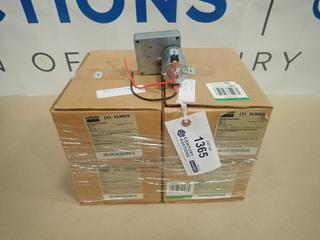 (4) Unused Dayton 12V DC Permanent Magnet Gear Motors, Model ILNG51/375 HP, 0.35A, 30.00 In./LB Torque (B-2)