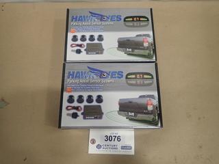 (2) Unused Hawk Eyes 4 Sensor Parking Assist Systems, Model PS-02B (C-1)