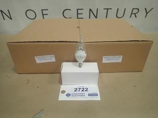 (20) Unused Bullet Type Warm White LED Candle Light Bulbs, E12 Base, 3W, BHLED-BC03E12-WW and (20) Unused Bullet Type Warm White LED Candle Light Bulbs, E12 Base, 3W, BHLED-BC03E12-WW (B-2)