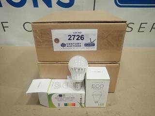 (40) Unused Dimmable Warm White Hi-Power LED Light Bulbs, E26 Base, 8W, 100 VAC, BHLED-P1908-WW (B-2)