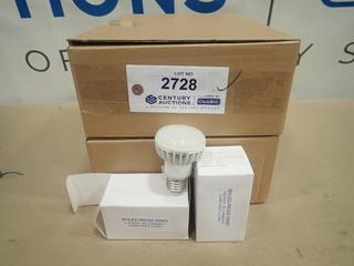 (40) Unused Dimmable Warm White LED Reflector Light Bulbs, E26 Base, 8W, 100 VAC, BHLED-R6308-WWD (B-2)