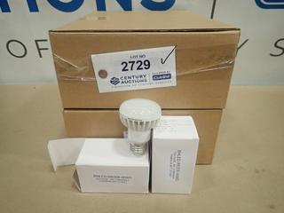 (40) Unused Dimmable Warm White LED Reflector Light Bulbs, E26 Base, 8W, 100 VAC, BHLED-R6308-WWD (B-2)