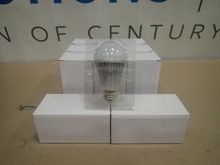 (12) Unused Dimmable Warm White LED A19 Light Bulbs, E26 Base, 7W, BHLED-A1907-WWD (B-2)