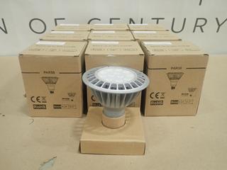 (10) Unused Dimmable Cool White LED Light Bulbs, E26 Base, 17W, BHLED-PAR3817-CWD (T-4-1)