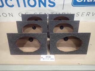 (6) Unused Nuance Speaker Boxes, Fits 6 In. x 9 In. Oval Speakers, Overall Dimensions: 13 In. x 8 In. x 5 In. (T-4-3)