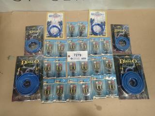 All Unused (20) Azone NAS-100 Hi/Low Adapters, (4) Diablo Performance Competition Series Audio Cables, and (2) E-Energy BC3 Audio Cables (G-1)