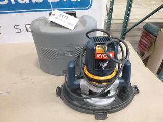 Ryobi R161 Router, 1 1/2 HP, 120V, 8.0A, 60 Hz, 25,000 RPM, Includes Carrying Case (E2)