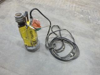 Wacker Neuson Well Pump, Model PS3-1500, 220V, 60 Hz, Single-Phase, 11.5A, 2.0 HP, SN 5878657, c/w 3 In. Hose Fitting (P-1-1)