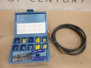 Napa Terminal Kit, Part 726708, c/w 10 Ft. of 1/4 In. Gas Hose, Max. Pressure 200 PSI (E-2)