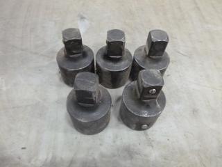 (5) Snap On Drive Reducers, 1 In. to 3/4 In. (E2)