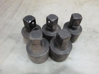 (5) Snap On Drive Reducers, 1 In. to 3/4 In. (E2)