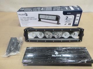 Paladin 13 In. Single Row Curved Cree LED Light Bar, 60W, 7200 Lumens, Spot and Flood Beam, 30,000 Hrs. Life Span (J-2-2)