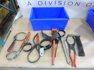 Qty of Heavy Duty Oil Filter Wrenches (F-1)