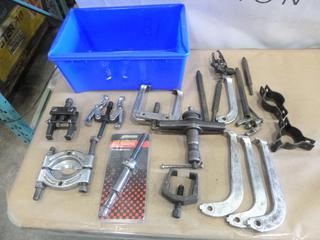 Assortment of Pullers, C/w Bin  (F-1)