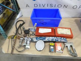 O-Ring Kits, Trailer Balls, Mirrors and Other Assorted Tool, C/w Bin (F-1)