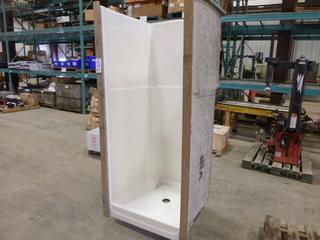 Fiberglass Shower Stall, Overall Dimensions 36 In. x 36 In. x 78 In. *Note: Small Scratches* (P-5-3)