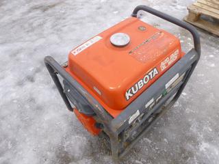 Kubota Generator, 3700W, S/N 564106 9-D  *Note: Runs and Makes Power as per Consignor*