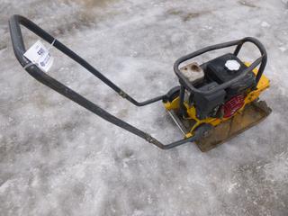 Bomag Plate Tamper / Packer, No. 101630807228, w/ Honda GX200 Motor, 6.5 HP, 4.0 Kw  *Note: Runs as Per Consignor*