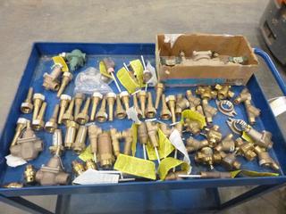 Qty of Brass / Copper Fittings, Pressure Relieve Valves, Check Valves, Thermo Coupling and More (L-2-2)