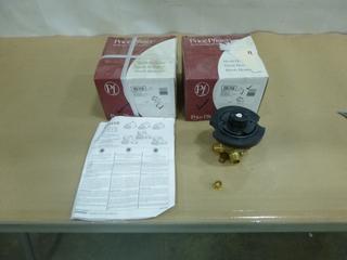 (2) Pfister Single-Control Pressure Balance Tub / Shower Valves, Model 6X8-310A, 1/2 In. Universal Inlets,  5.5  GPM at 60 PSI (B-2)