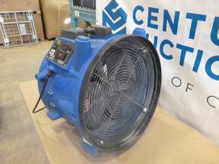 Dry Air Technology Air Mover, Model Force 9, 115V AC, 60 Hz, H2.5/L1-5A, 1/4 HP, 2 Speed (K-1-3)