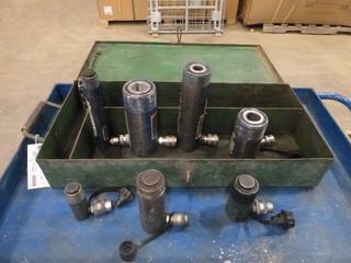 Qty of Hydraulic Rams, 10, 15, 25 Ton c/w Case (K-1-2)