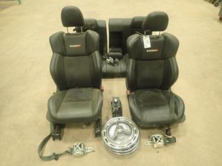 (2) SRT-8 Automobile Power Seats, Back Seat, Gear Shifter, (3) Stainless Steel Hubcaps, and Seat Belts(T-5-1)