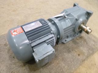 Unused Sew-Eurodrive Motor and Gear Reducer, Duty: S1, 330/575 V, 2.1/1.2 A, 60 Hz, 1.0 HP, 1750 RPM, Part 01.1328657807.0001.10 (Y-2-3)