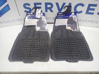 (2) Unused Sets of (2) Front Automotive Floor Mats (C-2)