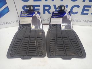 (2) Unused Sets of (2) Front Automotive Floor Mats (C-2)