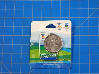 2010 Vancouver Olympics Alpine Skiing Quarter Coin Pin (Office)