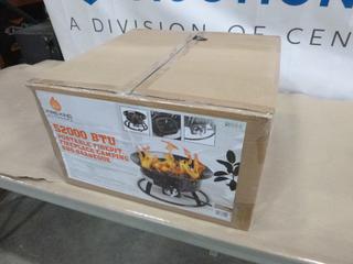 Unused Fire King 52,000 BTU Portable Firepit/BBQ (K32)