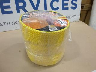 (3) Unused Rolls of 3/8 In. Yellow Poly Rope, 250 Ft. (F-1)