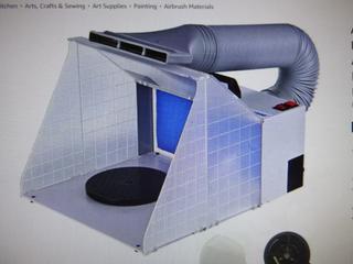 Portable Air Brush Spray Booth and LED  (S-2-2)