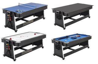 Unused 4 in 1 7Ft. Games Pool, Air Hockey Table  (Y-3-1)