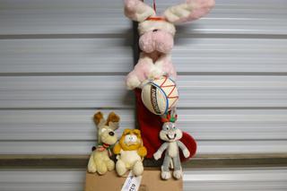 Assorted Christmas Plush Toys and Stocking (Upstairs)