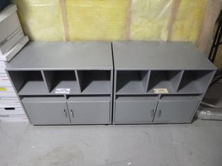 (2) Rolling Cabinets, 32 In. x 19 In. x 29 In. *Located Offsite at 5013 48 St, Stony Plain, For Viewing and More Information Contact Al at 587-982-5353, Must Have Paid In Full Invoice For Removal, No Payments Accepted On Site*