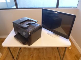 HP Envy Recline 27-K309 Touch Smart All-In-One PC (No Power Cord) w/ HP OfficeJet Pro 8710 Printer *Located Offsite at 5013 48 St, Stony Plain, For Viewing and More Information Contact Al at 587-982-5353, Must Have Paid In Full Invoice For Removal, No Payments Accepted On Site*