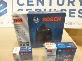 Unused Bosch 12V Max Heated Jacket, Women's Size  Med, Model PSJ120,  Includes Battery, Holster / Controller, Battery and Charger (G-1)