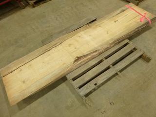 Pine Live Edge Cuts, Approx. Dimension 93 In. x 22 In. x 2 1/2 In. *Note Beetle Kill* (L-1-3)