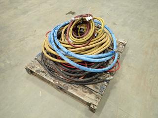 Qty of Assorted Hoses, Jack Hammer, Rock Brake, Fuel and Air