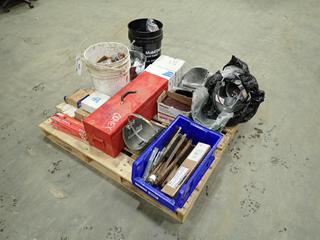 Assortment of Welding Supplies, C/w Brushes, Masks, Copperclad And More (J-3-2)