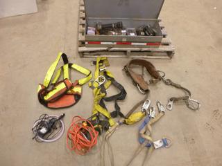 Metal Box Full of Nails, Small Tools, CB Radio and More, 12V Pump, Tool Belt, 30 In. x 11 In. x 7 In. (P-2-1)