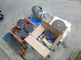 Qty of Grinding Discs, Twist Wheel Brushes, Face Shields (P-3-3)