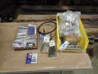 Qty of Assorted Welding Supplies Includes Clamps, Caps, Tips, Filter, Plates (D-1)