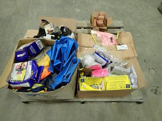 Qty of Assorted PPE Includes Masks, Ear Plugs, Goggles, PVC Suits and Cleats (P-3-3)