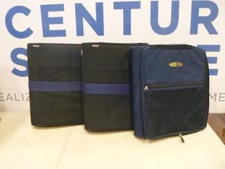 (3) 2 In. Zippered Binders (W-2-3)