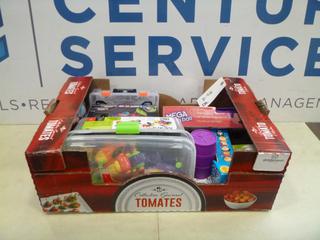 Box of Motorworks, Laser Pegs, Flash Cards and More (W-2-3)