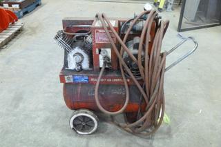 Air-O-Matic  Heavy Duty 12 Gallon Air Compressor, Model 64A100-12ASME, SN 10360 *Note: Working Condition Unknown*